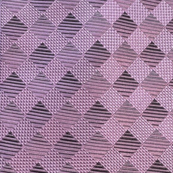 Giorgio Armani Tie Men Pink Silk Geometric Square Print Designer Italy 3.75 X 58 - Picture 2 of 10